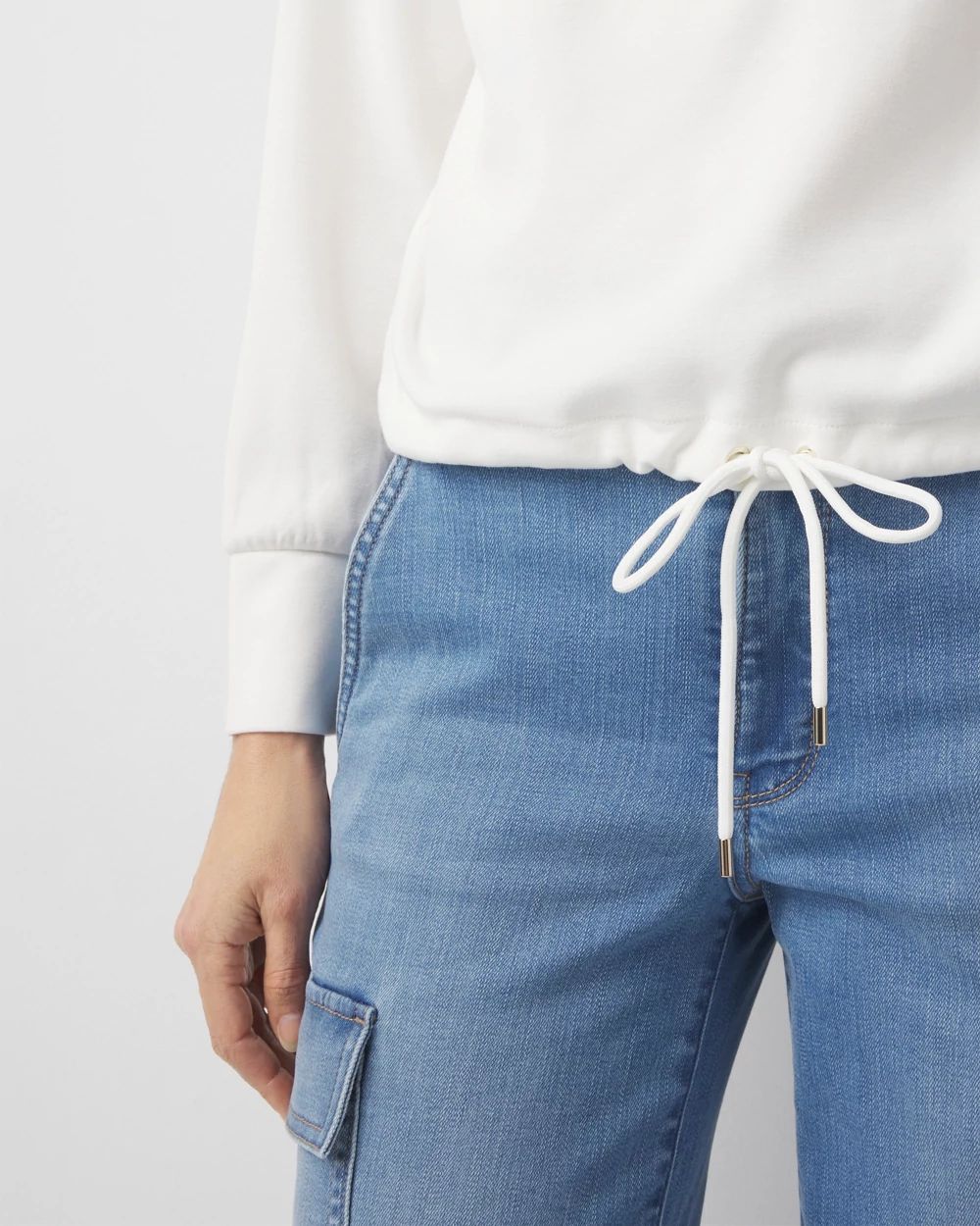 Petite Mock Neck Half-Zip Pullover | White House Black Market